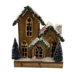 Casa con luz a batería